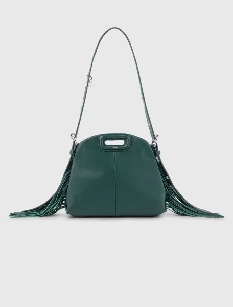 Maje Smooth leather mini Miss M bag