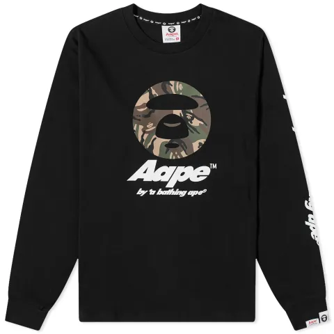 AAPE New Face Long Sleeve T-Shirt