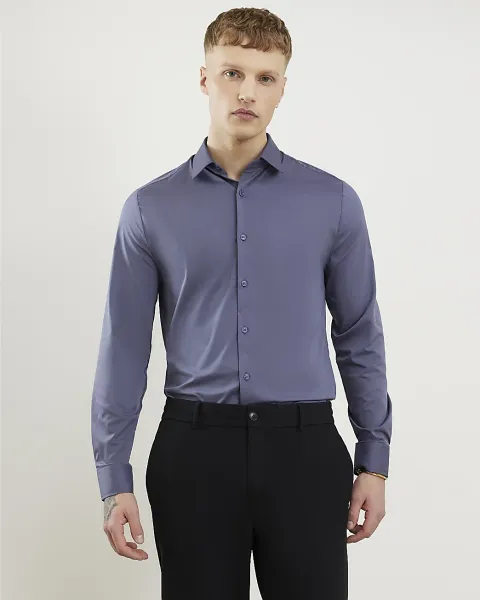 River Island Muscle Fit Comfort Stretch Shirt