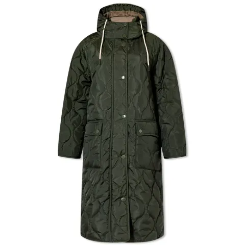 x Alexa Chung Nevis Longline Quilted Coat