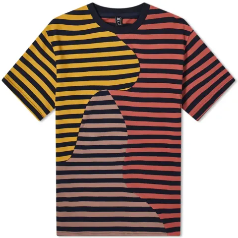 Organic Panelled Stripe Tee