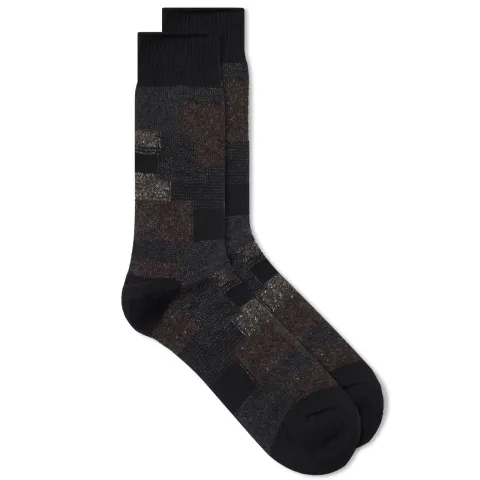Patchwork Crew Sock