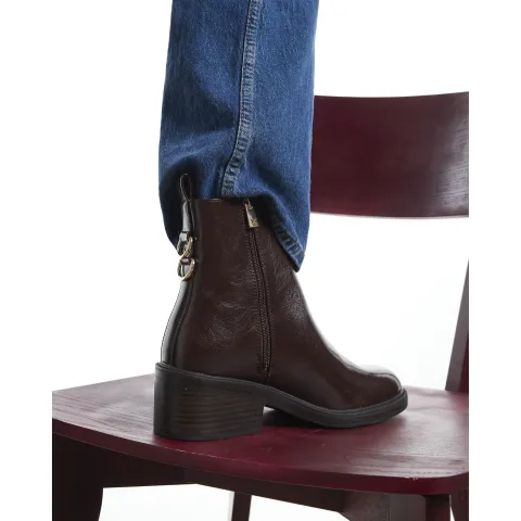 River Island Block Heeled Ankle Boots