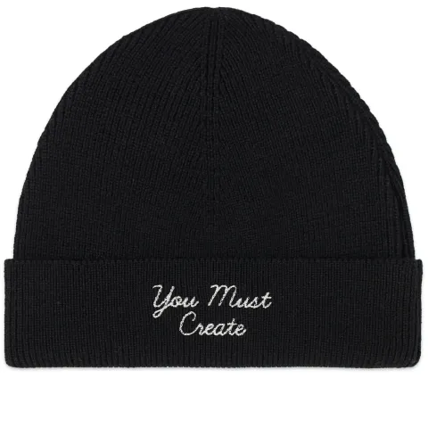 Emrbroidered Beanie Hat