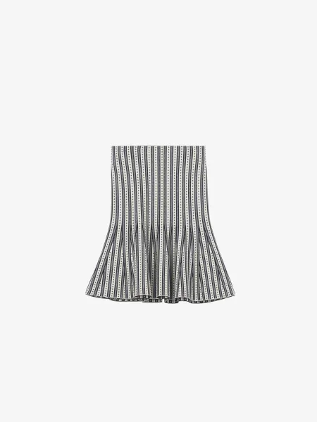 Striped Knit Mini Skirt