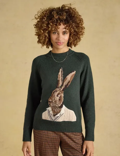 Joules Cotton Rich Intarsia Jumper with Wool