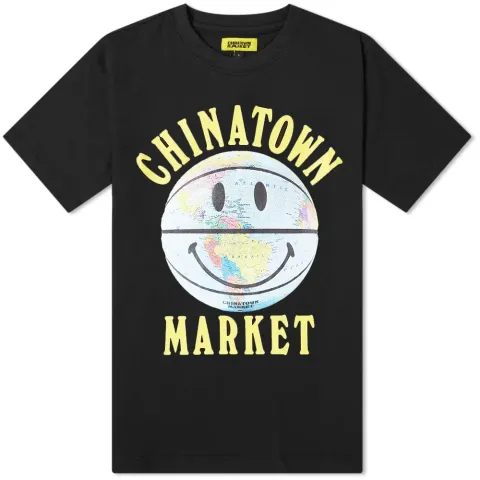 Chinatown Market Smiley Globe Ball Tee