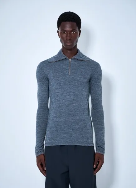 Half-Zip Long Sleeve Top