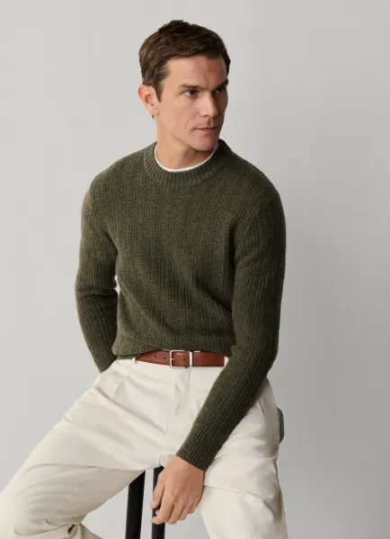 Merino Wool-Cashmere Crew-Neck Jumper