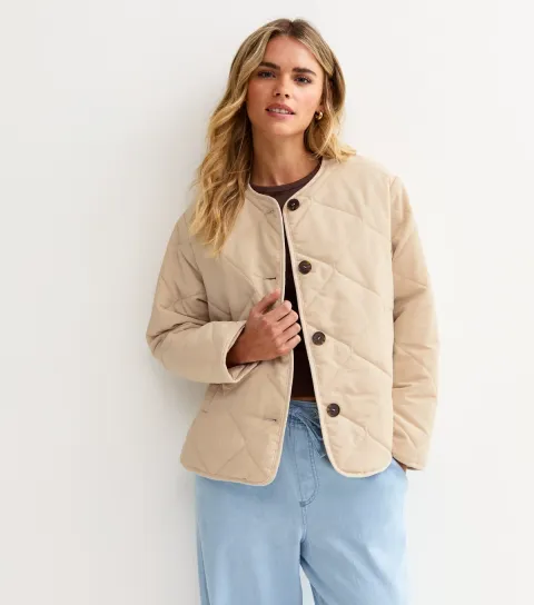Women's Petite Stone Soft Touch Quilted Jacket