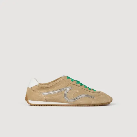 Light Wave suede trainers