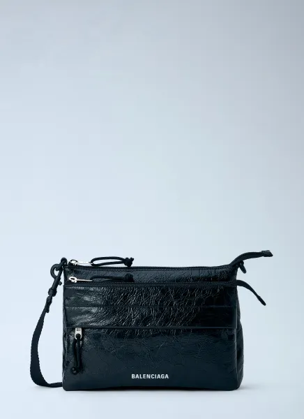 Balenciaga Explorer Double Pouch Messenger Bag