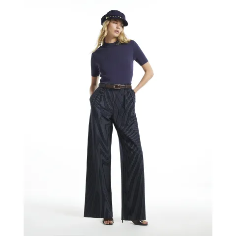 River Island Navy Hybrid Jumpsuit