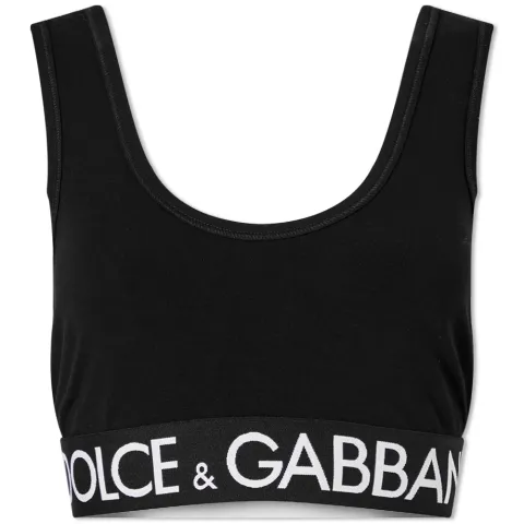 Tape Logo Bralet Top