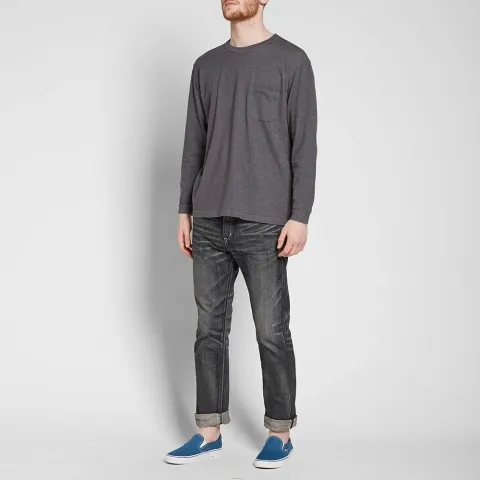 Long Sleeve French Terry Pocket Tee