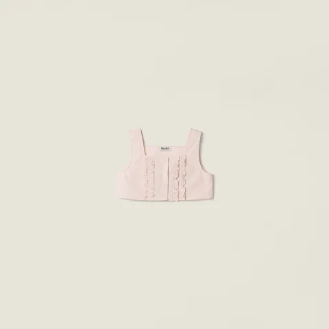 Poplin crop top
