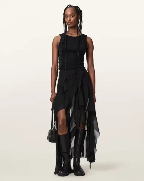 Melody Frill Maxi Skirt