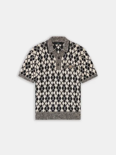 ARGYLE POLO - Black