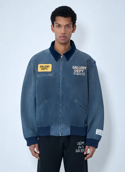 Zip-Front Jacket with Applique Patches