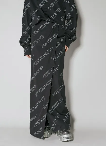 Space Monogram Wrap-Around Skirt