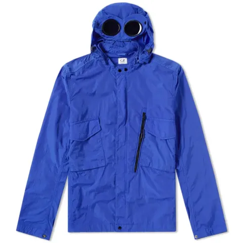 Chrome Goggle Hooded Shirt Jacket