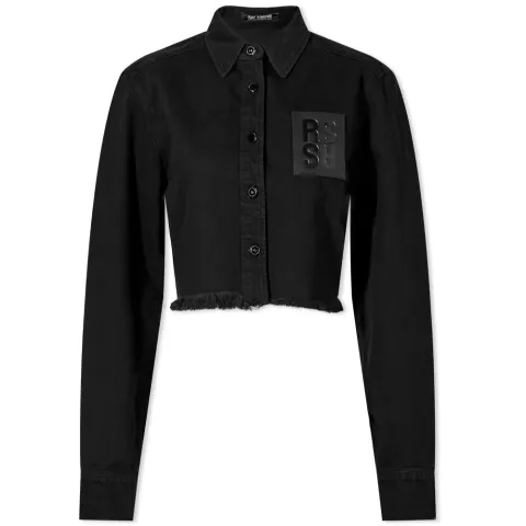Cropped Denim Shirt