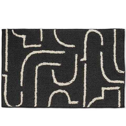 Abstract Lines Bath Mat