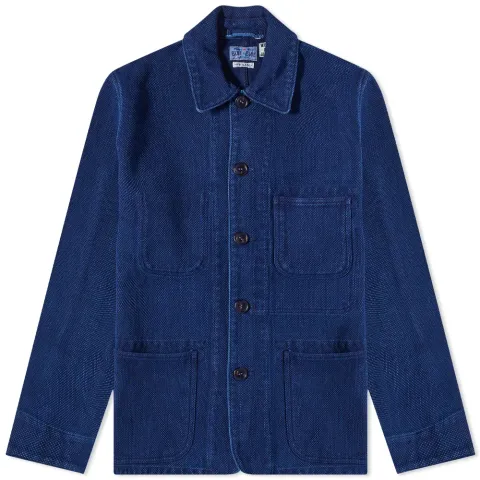 Sashiko Used Washed Coverall Jacket