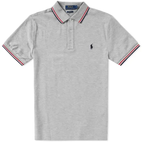 Tipped Tricolor Polo
