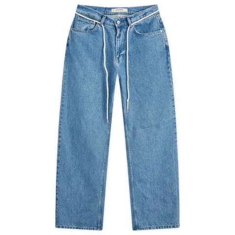 Straight Leg Denim Jeans
