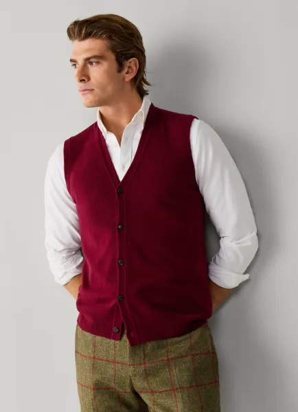 Hackett Merino Wool-Cashmere Blend Vest