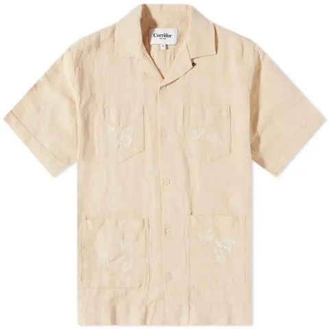 Embroidered Butterfly Vacation Shirt