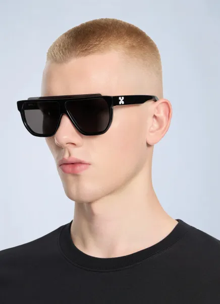 Off-White Earth Dark Grey Lens Sunglasses