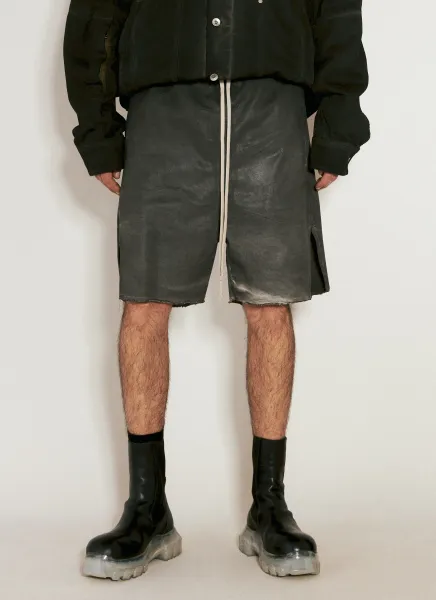 Dyed Denim Shorts