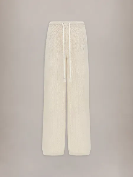 WOMEN - WOMEN'S AMIRI CROCHET MESH PANT - -Alabaster