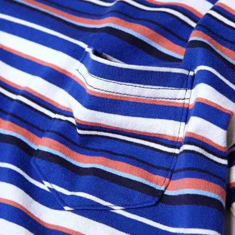 Plain Stitch Border Stripe Tee