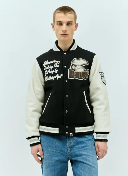 Wool-Blend Varsity Jacket
