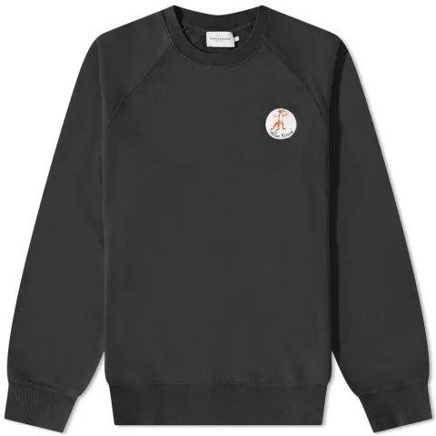 x Olympia Le Tan Flower Fox Patch Crew Sweat