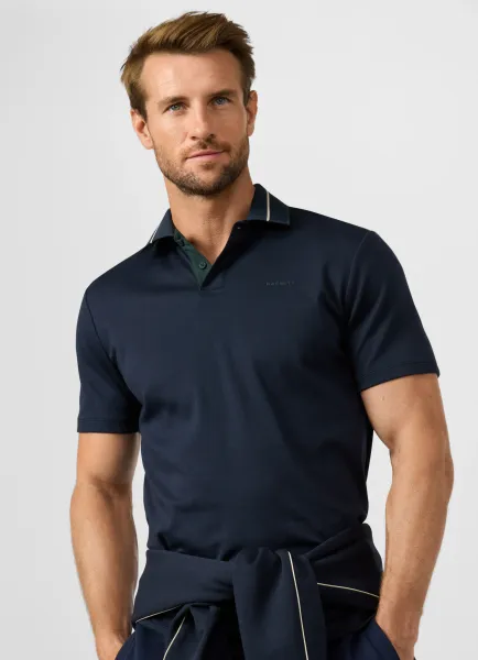 Hackett Classic Fit Short Sleeve Multi Tipping Polo