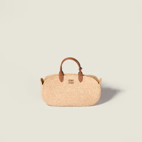 Raffia handbag
