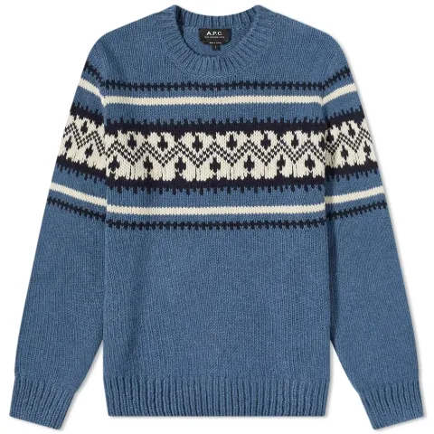 A.P.C. Franz Fair Isle Crew Knit