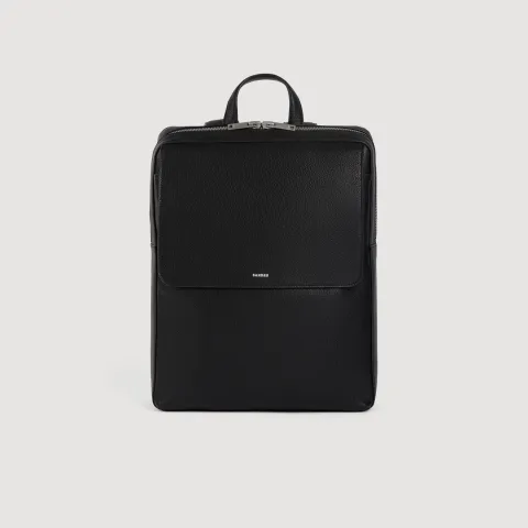 Reconstituted leather rucksack