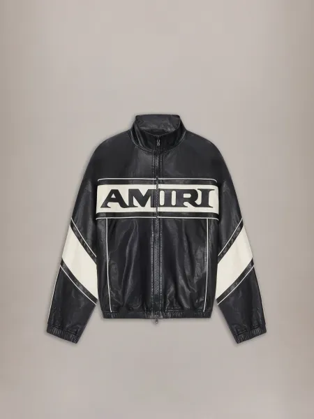 SPORT LEATHER JACKET - Black