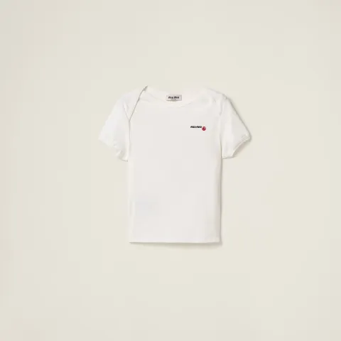 Petit Bateau X Miu Miu stretch jersey regular T-shirt
