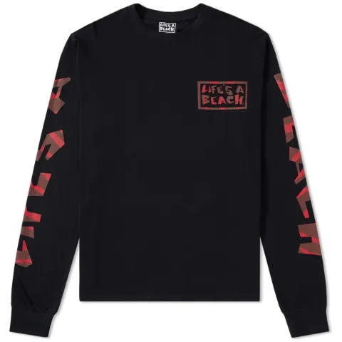 Life's a Beach Long Sleeve Tiger Logo Tee
