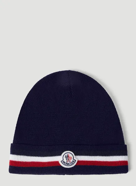 Tricolour Wool Beanie Hat