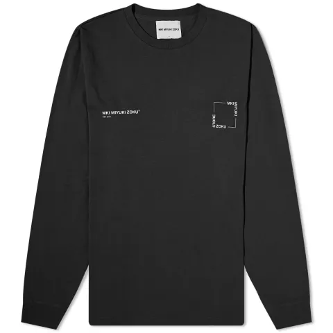 Long Sleeve Square Logo T-Shirt