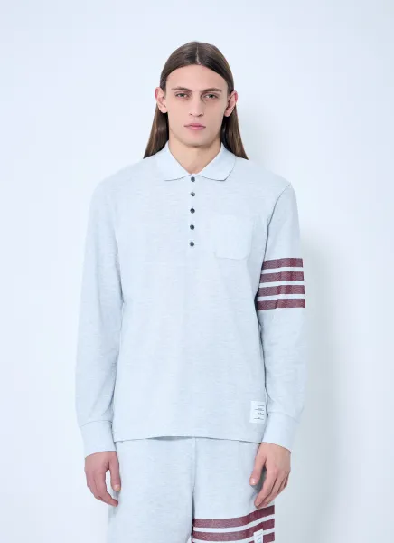 Four-Bar Polo Shirt