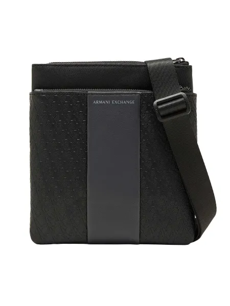 Textured Logo Crossbody Bag