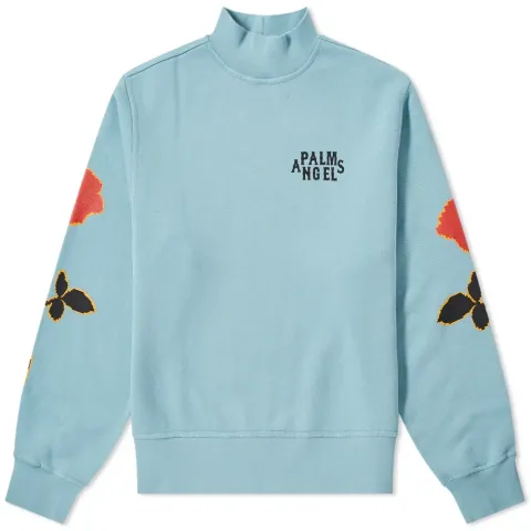 Roses Mock Neck Crew Sweat